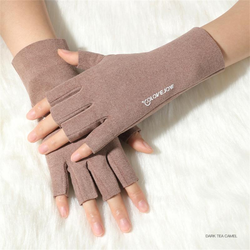 Fingerless Gloves Winter Thicken Warm Touch Screen Gloves Unisex Outdoor Stretch Elastic Warm Gloves