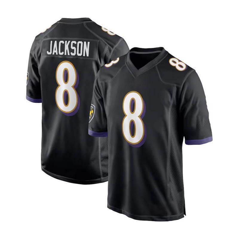 Baltimore Ravens 8 JACKSON 22 HENRY Football Jersey Embroidered Sports Uniform