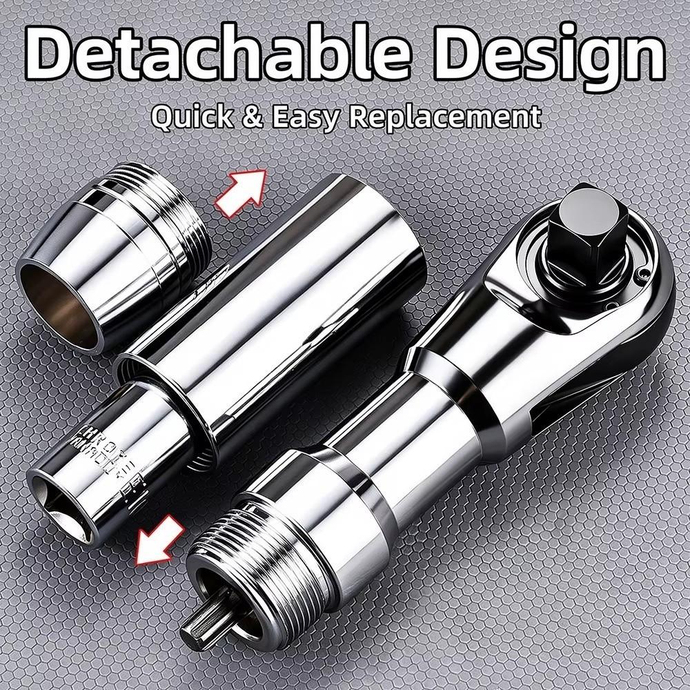 3-in-1 Function Ratchet Wrench Short Handle Garage Tool New Socket Wrench Automotive Repair