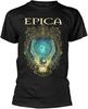 Men's Fashion Short Sleeve Round Neck Epica Mirror T Shirt Black