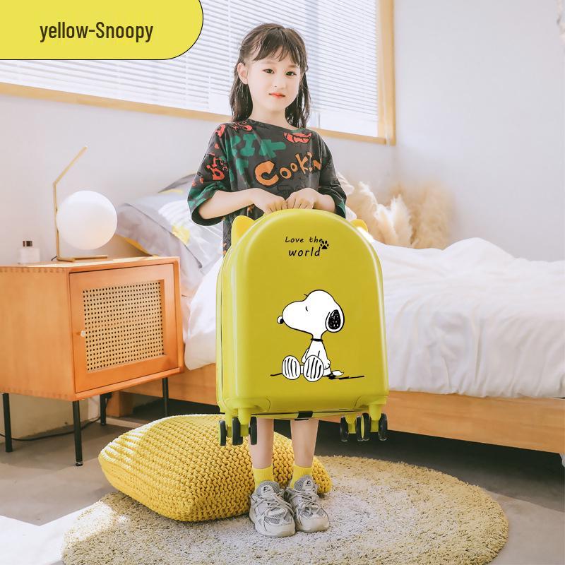 18-Inch Kids' Cartoon Trolley Suitcase with Combination Lock – Ideal Cabin Luggage for Boys and Girls