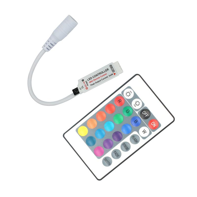 Led Strip Controller Infrared 24-Key Remote Controller Rgb Light With Dimmer Led Light Control Dimmer