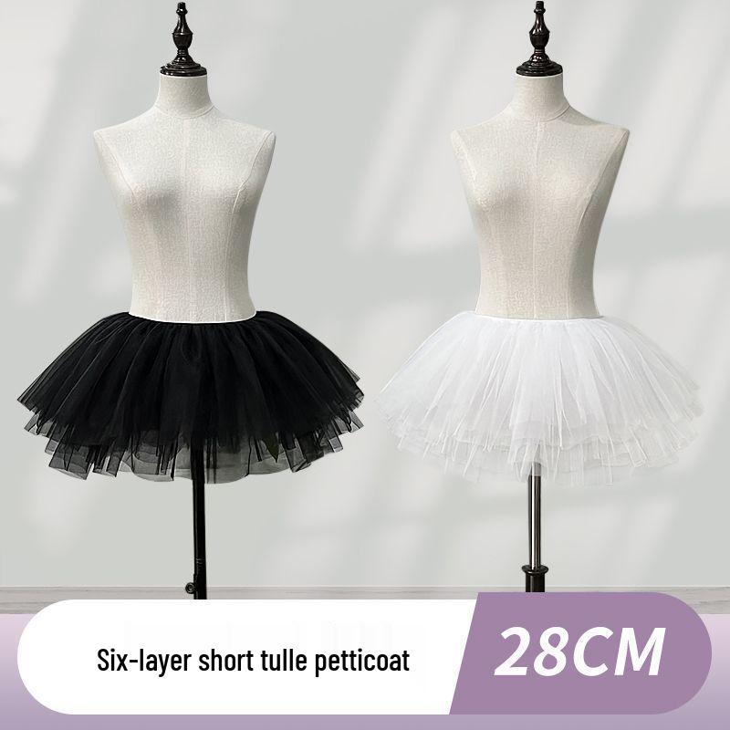 Everyday Lolita Soft Tulle Mini Petticoat – 35CM Boneless Support for Cosplay
