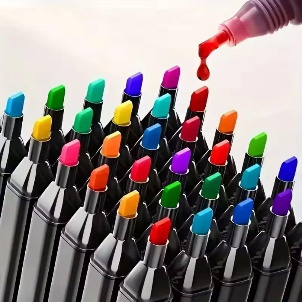24-120 Colors Art Marker Pen Set for Draw Double Oily Headed Sketching Oily Tip Based Markers Graffiti Manga School Art Supplies