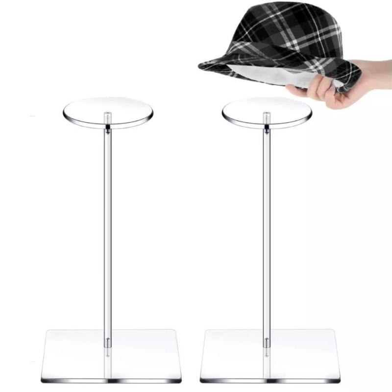 Acrylic Hat And Wig Display Stand Featuring Modern Designs and Easy Maintenance Home Organization Storage Solution