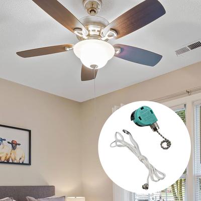 4 Pieces ZE268S6 Fan Switch 3 Speed 4 Wire Pull Chain Compatible with For Hunter For Harbor Breeze For Hampton Bay Ceiling Fans