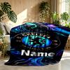 Custom Name Personalized football club F.C Print Blankets, Home Decor, Bedroom, Sofa, Camping, Couch, Gifts for Birthday Christmas