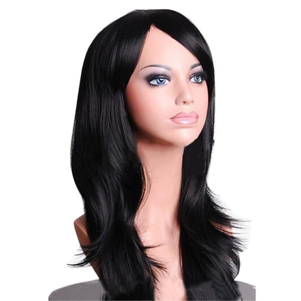 70 cm black wig