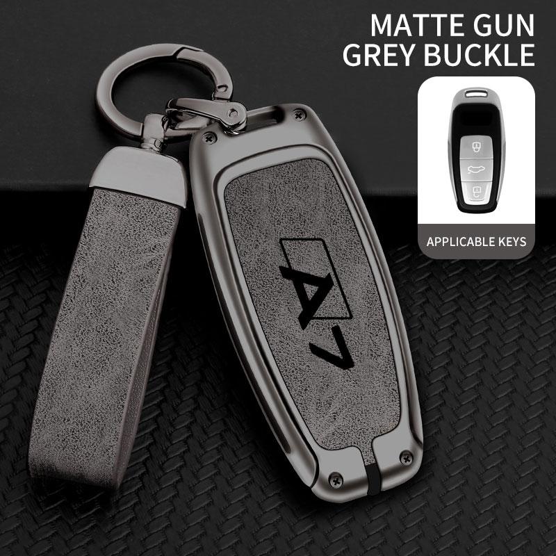 For A7 S7 4G Quattro 2015 2020 Remote Control Protector Car Accessories Fashion Zinc Alloy Car Key Cover Protective Case