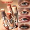 4 stuks Driekleurige Gradient Oogschaduwstick Set Waterdicht Vlekbestendig Shimmer Parelmoer Highlighter Contour Oogschaduw Pen Snelle Make-up Oog Make-up