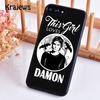 Krajews The Vampire Diaries TEAM DAMON Weiche Handyhülle Für iPhone 17 Air 16 15 14 plus 11 12 13 pro max Hülle Fundas