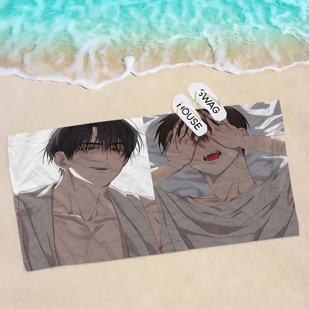 The Hunters Gonna Lay Low bl Anime Beach Swimming Towel Soft Absorbent Washcloth Children s Gifts for Kids Travel Camping Gym W40*H60(CM)
