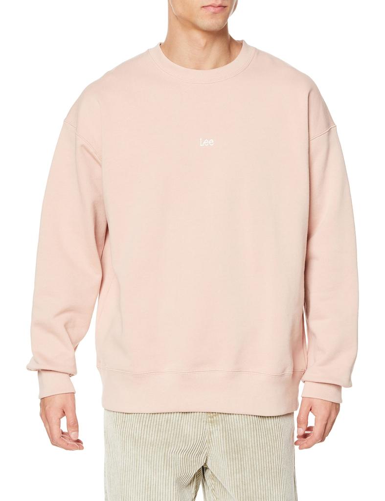 Lee Official Big Fit Sweatshirt SMOKE PINK XL LT3056-161