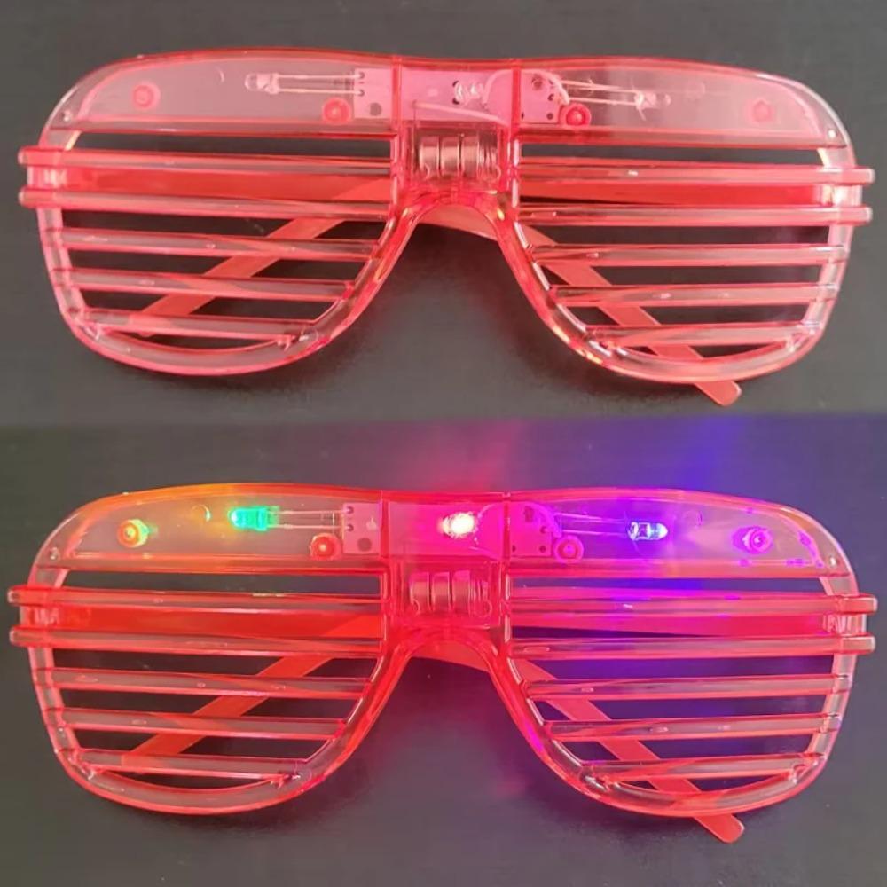 10/20/30PCS 3 Modes LED Glasses Glow In The Dark Party Neon Luminous Glasses Birthday Wedding LED Party Supplies