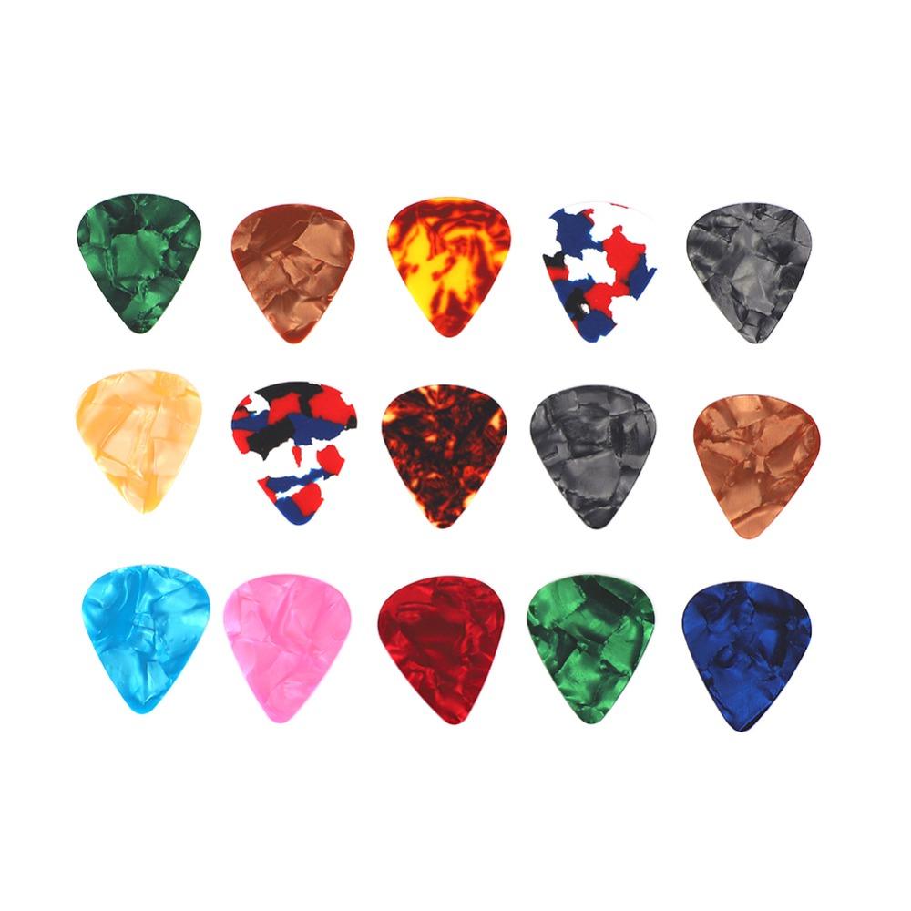 100PCS Celluloid Guitar Picks 0.46mm Thin Gauge Bass Guitar Picks Guitar Picks Thin  For Guitar