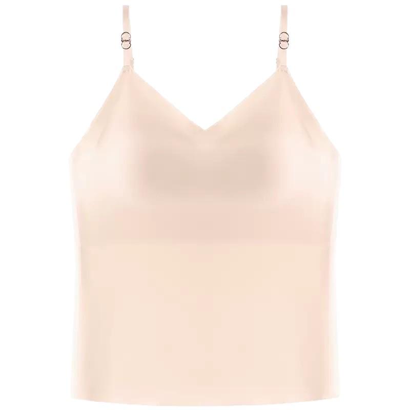 Kamizelka damska głęboko wycięta w kształcie litery V, upiększająca skórę - Wygodna, przyjazna dla skóry, bezszwowa kamizelka z wyjmowanymi wkładkami masującymi