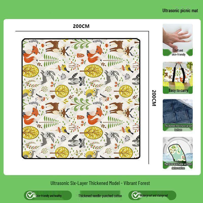 Waterproof Outdoor Picnic and Camping Mat - Thick, Portable, Moisture-Proof Lawn & Tent Mat