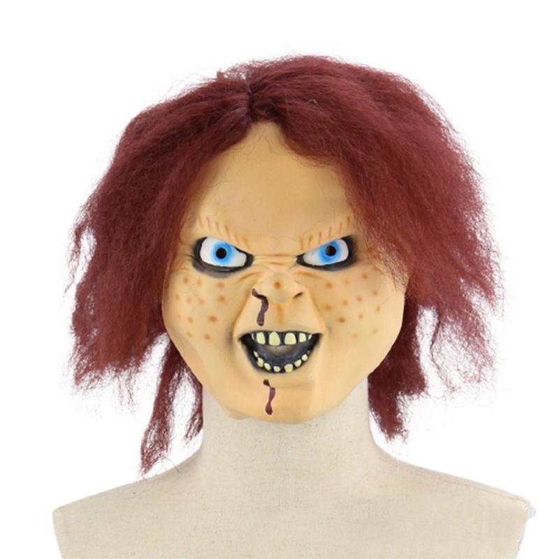 

Маска Чаки Игра ребенка Хэллоуин Ужасы Латексный головной убор Косплей Реквизит Дети Взрослые