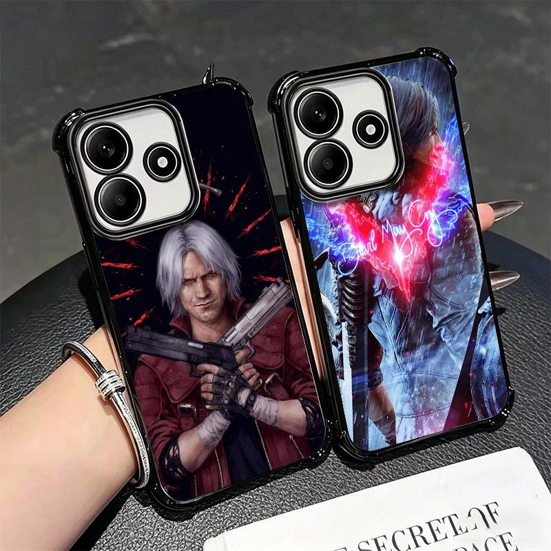 D-Devil M-May Cry 5 Soft Phone Case For Xiaomi Redmi Note 14 15 Pro Plus 13 12 11S 11T 5G 10 9S 9 Plating Anti-Fall Fundas