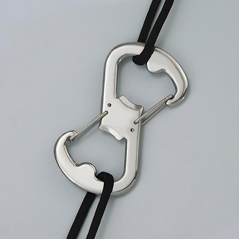 1Pc S Type Stainless Steel Carabiner Portable Mini Keychain Hook Anti-Theft Backpack Buckle Outdoor Camping Equipment