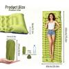 Portable TPU Inflatable Camping Pad - Lightweight, Single Person Mat for Hiking & Mountaineering