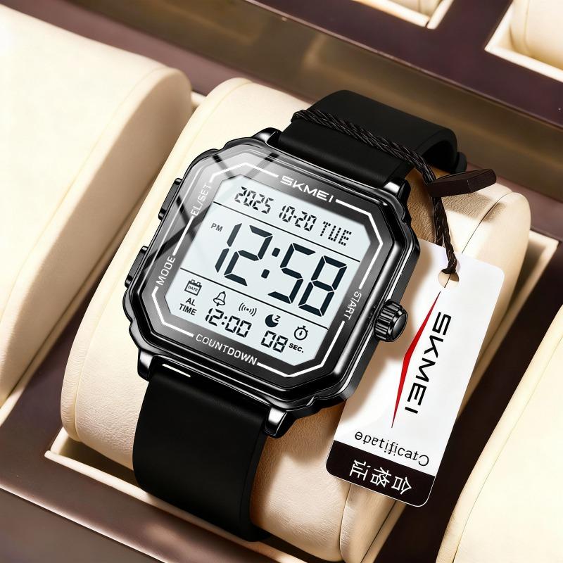 Orologio elettronico studente moda tendenza sveglia luminoso impermeabile cinturino in acciaio cronografo da esterno orologio elettronico