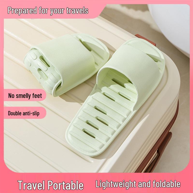 Women's Quick-Dry Foldable Travel Slippers - Leakproof Indoor/Hotel Accessory
