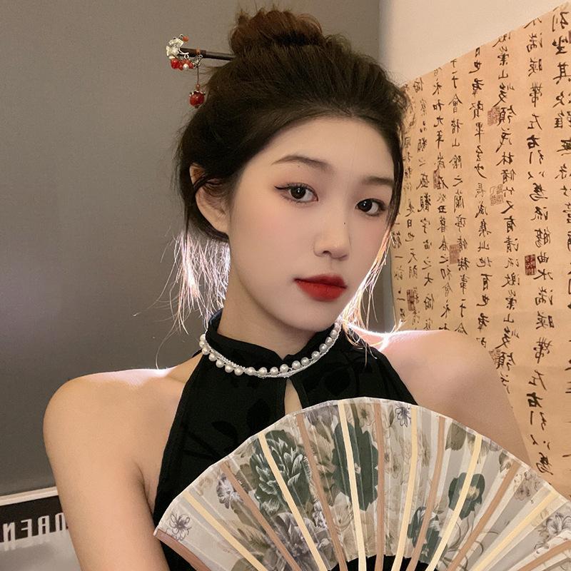 Elegant Ancient-Style Tassel Hairpin for Women - Versatile Hanfu & Step-Shaking Design