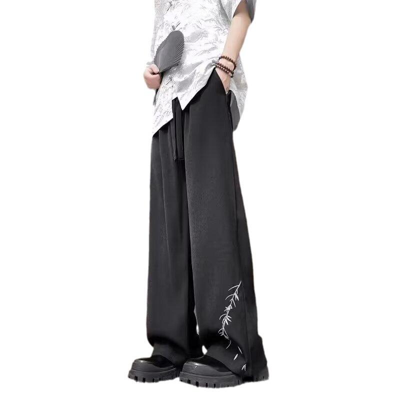 Pants Men's Spring and Summer Drooping Feeling Straight Casual Suit Trousers Summer