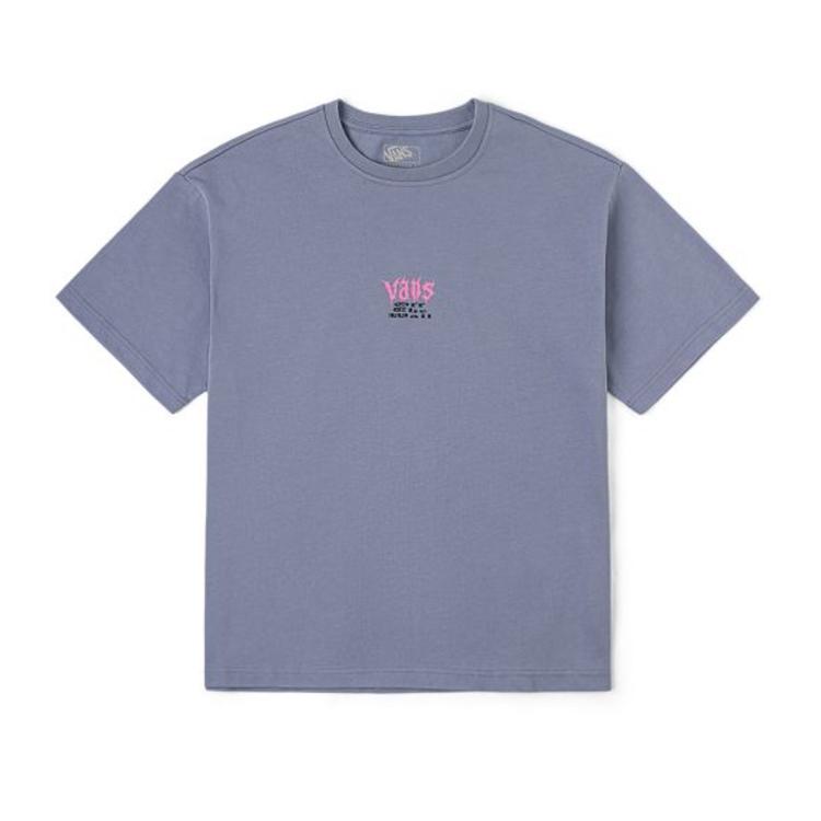 Vans T Shirts Unisex Purple Crew Neck Moderate VN000TK7FOI S