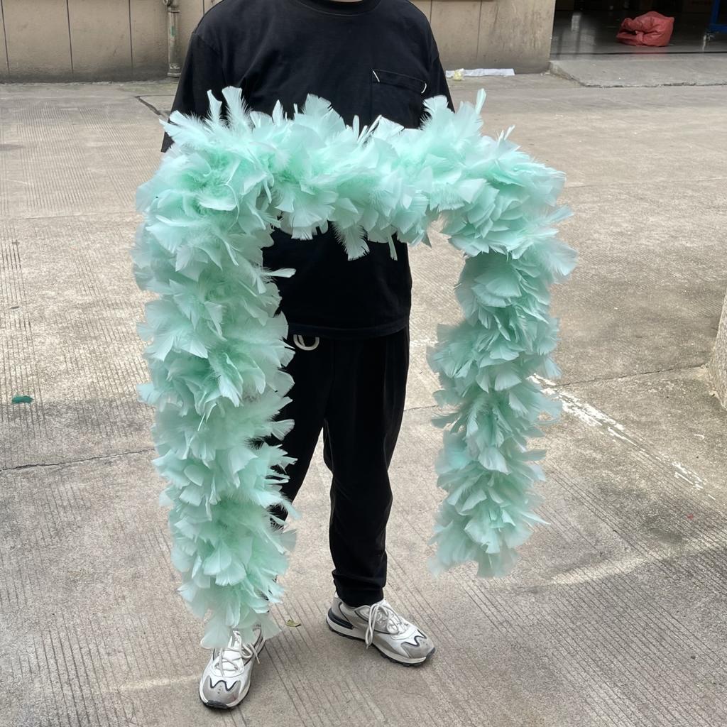 DIY 2 Yards Fluffy  Turkey Marabou Feathers Boa 200Grams White Feather for Crafts Wedding Party Christmas Decoration Plumes Shawl