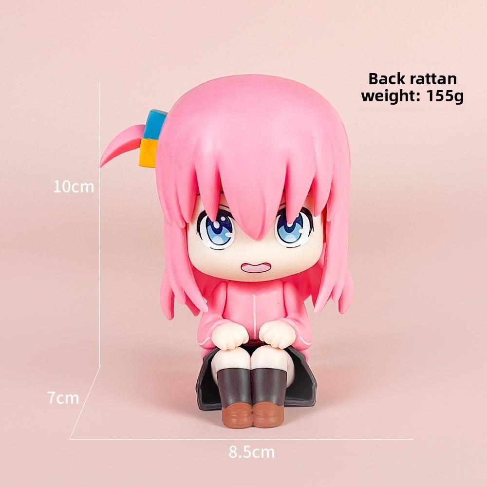 Bocchi The Rock Pvc Action Figures Gotoh Hitori And Kita Ikuyo Sitting Decor For Anime Enthusiasts Goto