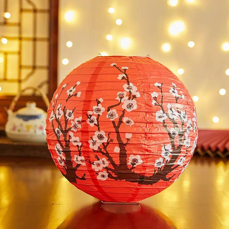 2025 Chinese Style Red Lantern: Dragon Boat & Mid-Autumn Festival Decorative Pendant with Luminous Design for Spring Festival & National Day.