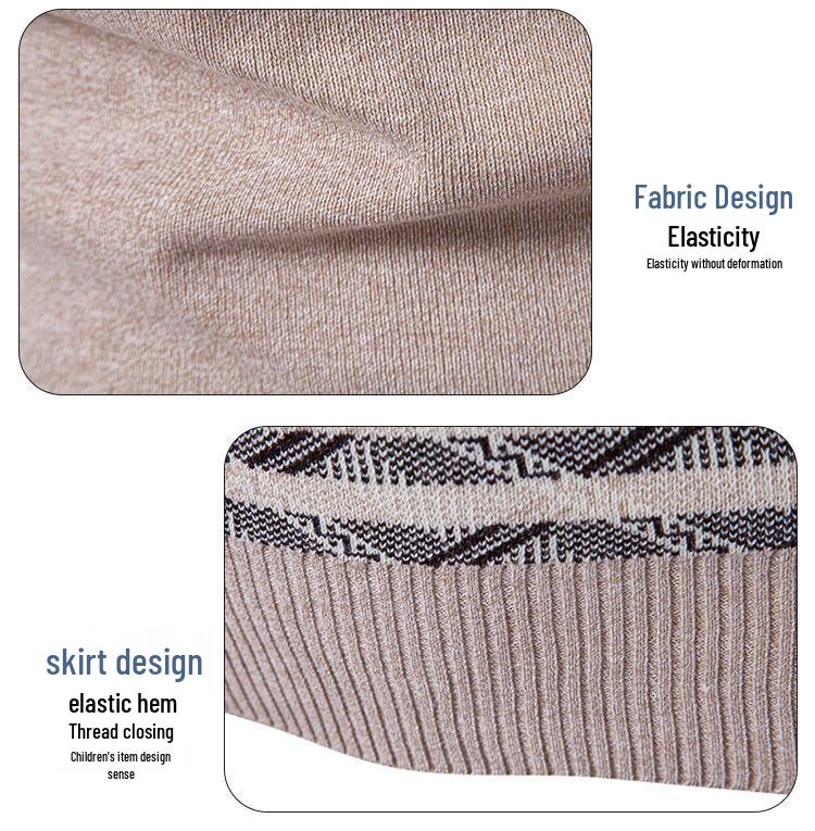 Men's V-Neck Trendy Knit Sweater Vest - Autumn/Winter European & American Style Pullover