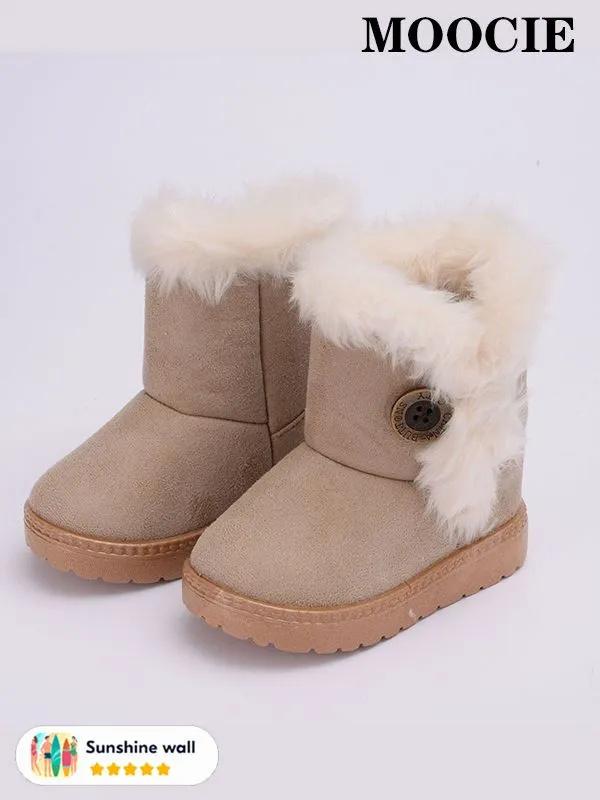 

Детские зимние ботинки, Утепленные детские ботинки, Теплые хлопковые ботинки 23