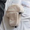 Women Ushanka Trapper Hat Faux Fur Fluffy Windproof Men Warm Winter Ski Cap Soft