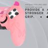 PlayVital Silicone Cover for PS5 Edge Cute Devil Protective Case for Includes Touchpad Sticker Stick Pink Controller, Design, Edge, & Cover,