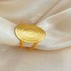 18K Stainless Steel Rings for Women Men Gold Color Never Fade Luxury Classic Rings Wedding Couple Rings Jewelry Free Shipping