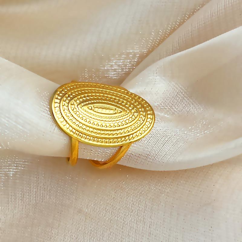 18K Stainless Steel Rings for Women Men Gold Color Never Fade Luxury Classic Rings Wedding Couple Rings Jewelry Free Shipping