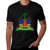 Haitian Flag TShirt Fashion Pattern Printed Tee Shirt