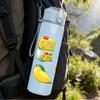 1PC Canned Fruit Food Doodle 750ml Color Plastic Sports Water Bottle Leakproof Flip Straw Lid Suitable for Sports Office Home Use