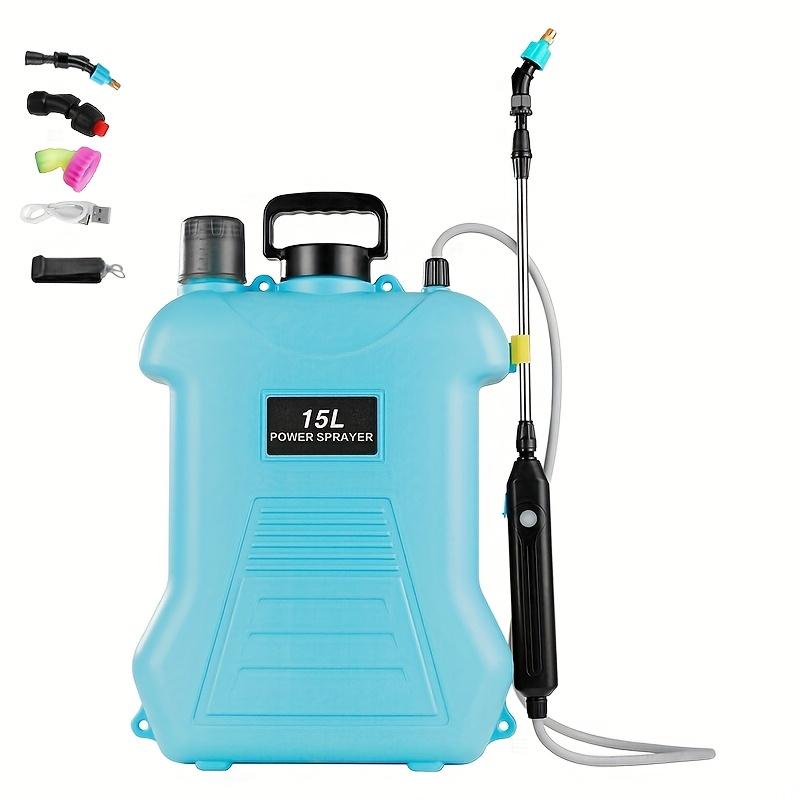 

3.96gal Battery Operated Garden Sprayer Electric Backpack Sprayer Garden Patio Lawn Sprayer with 5 Spray Nozzles Retractable Hose And Adjustable Strap синий