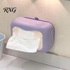 Platzsparende Taschentuchbox Saugbecher-Box, Wandmontierter Wasserdichter Silikonhalter, Moderner Robuster Spender Stil Einfarbiger Spender, für