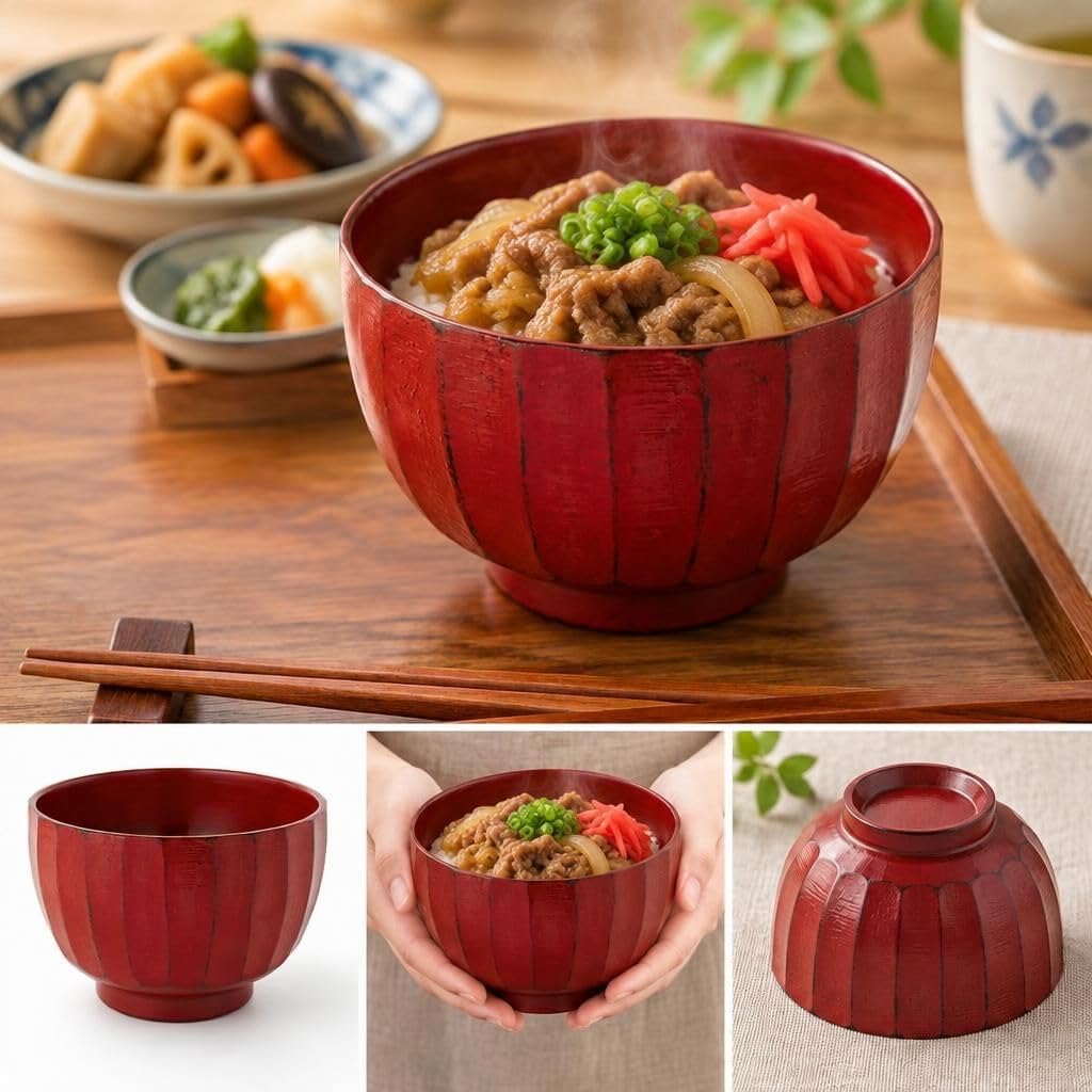 Kishu Kakuda Seibei Soup Kamakura Negoro Dishwasher Lacquerware, Shoten, Bowl, Design, Finish, Nano-coated, Safe, WR-468974