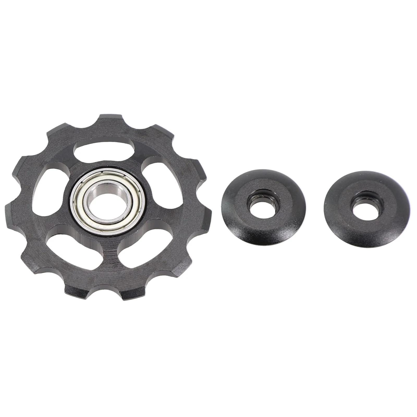 Rear Derailleur Pulley 43mm Aluminum Alloy Black Bicycle Rear Derailleur Pulley Jockey Wheel 11T Bike CNC Parts Anodised Sealed