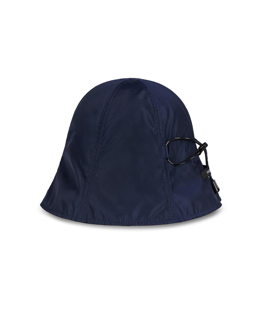 Bajal Varzar Label String Bucket Hat Navy