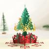 Foldable Christmas Tree Greeting Card Wishing Message Card 3D Pop UP Gift Card  Party Favors Gifts
