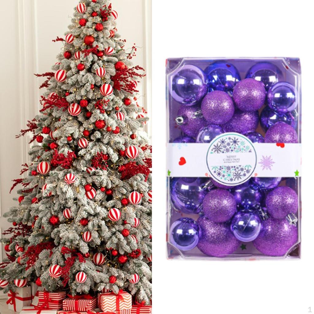 26 Pieces Christmas Ball Ornaments Decorative Baubles Holiday Hanging Balls Home Decor Shatterproof