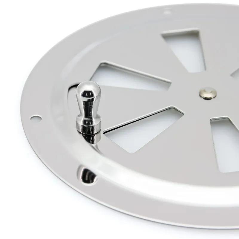 Air Louver Vent Stainless Steel Boat Marine Round Square Grille Ventilation Louvere Ventilator Grill Cover Side Knob Open