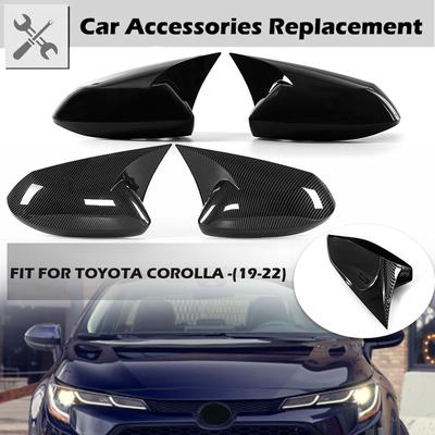Rijmende achteruitkijkspiegelbehuizing Achteruitkijkafdekking ABS Cap Carbon behuizing Fiber Refit Side voor Toyota Corolla Sedan Hatchback